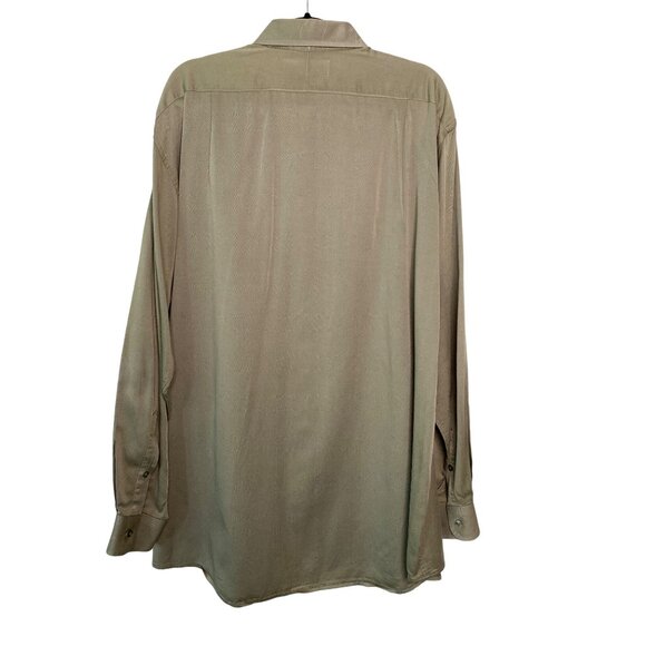 Jos. A. Bank Men's Tan Button-Down Dress Shirt Size 17" - Picture 2 of 6